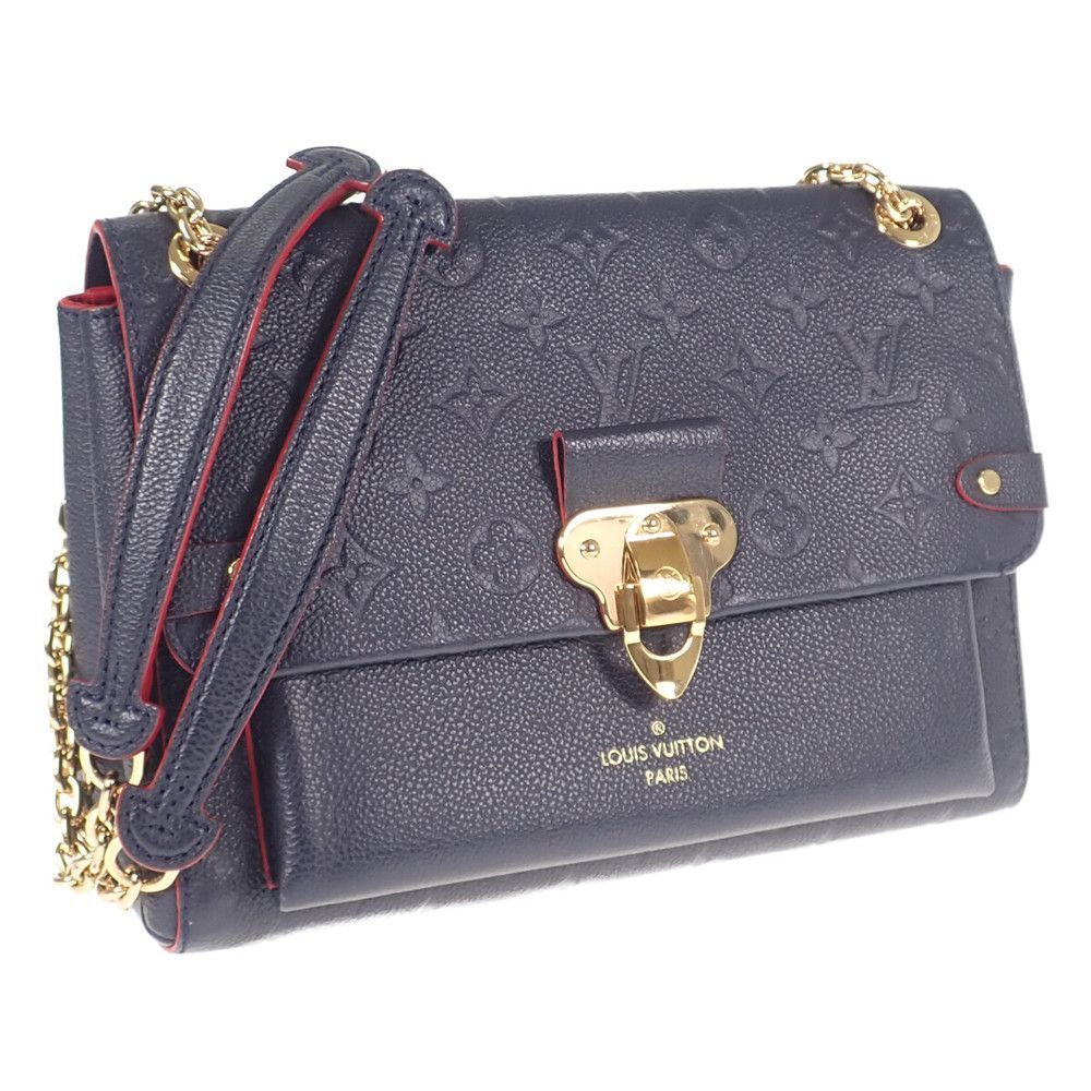Louis Vuitton Vavin PM Shoulder Bag Emplant Marine Rouge Gold Hardware